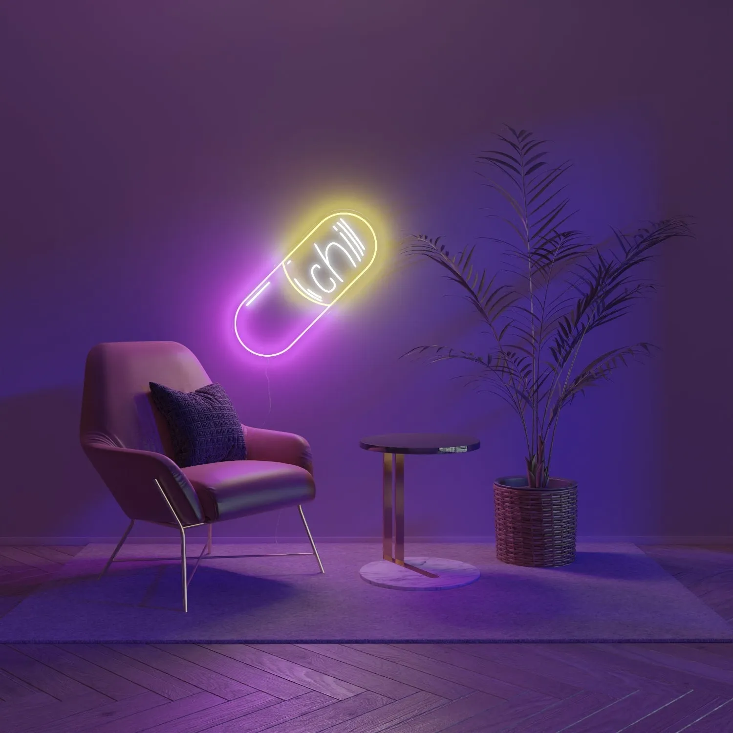 Take a Chill Pill by Kelly Dabbah - LED Neon Sign