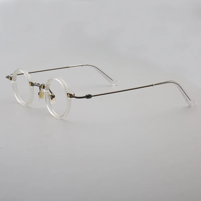 Tatsuo Retro Small Round Acetate Eyeglasses