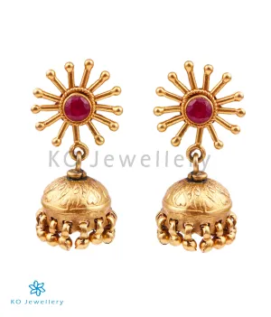 The Abha Silver Jhumka