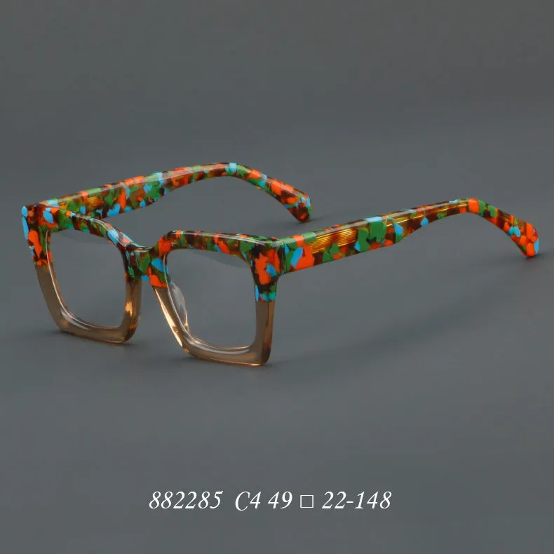 Thick plate glasses retro frames 882285