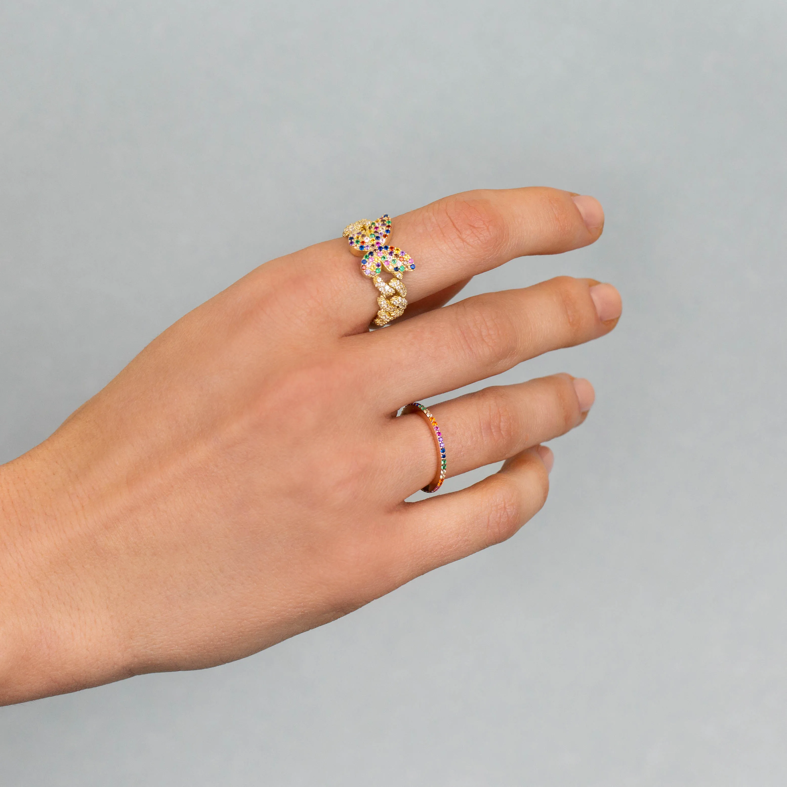 Thin Rainbow Ring