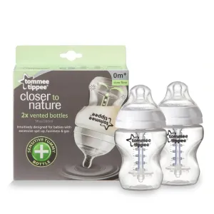 Tommee Tippee Closer to Nature 9 fl oz 2-pack 0m  (anti-colic)