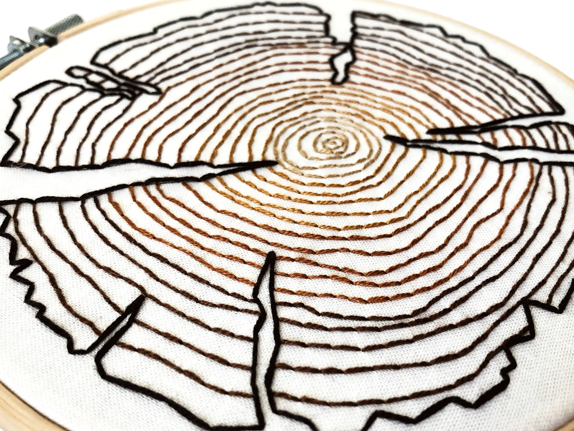 Tree Rings Embroidery Kit