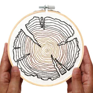 Tree Rings Embroidery Kit