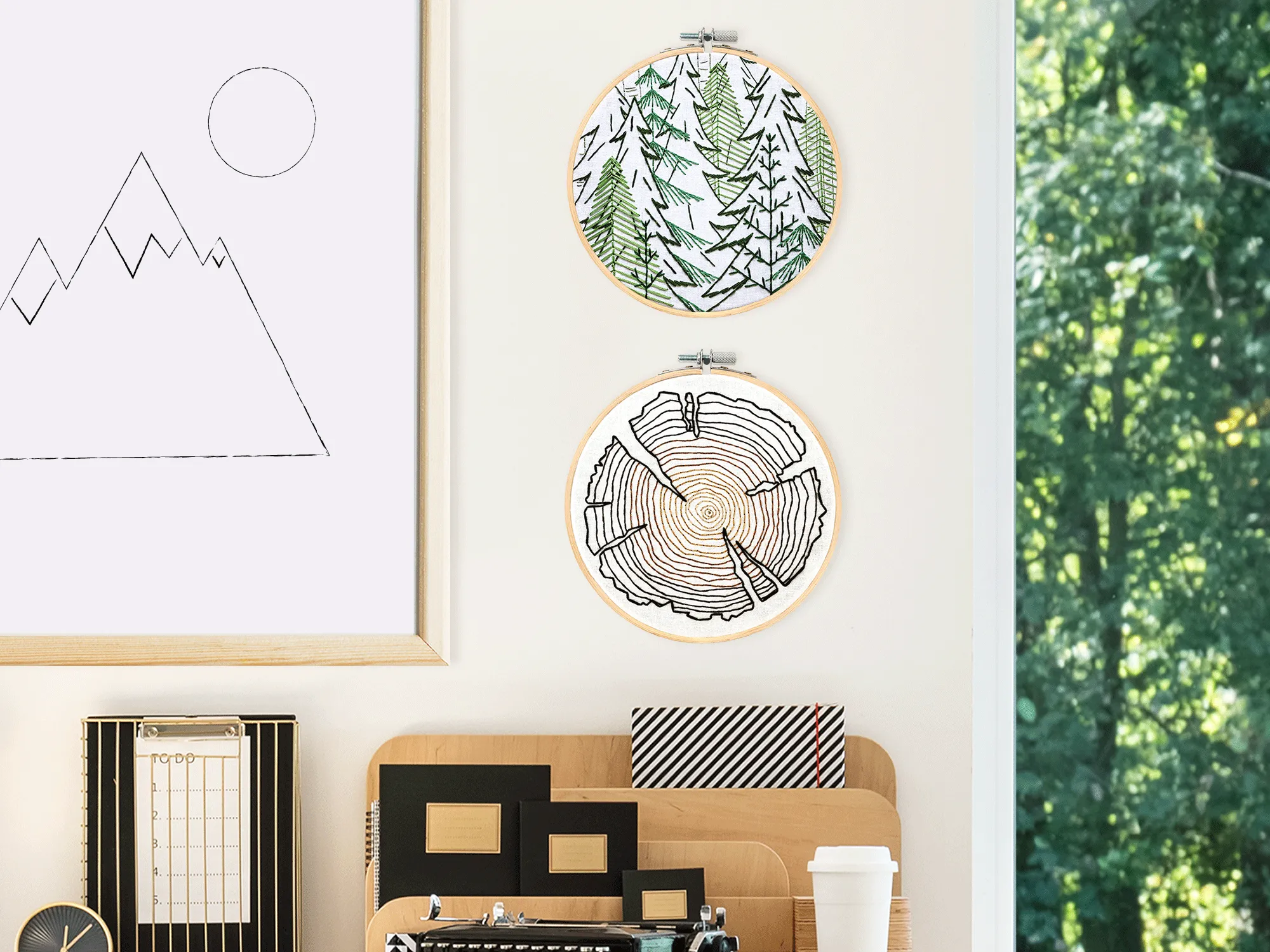 Tree Rings Embroidery Kit