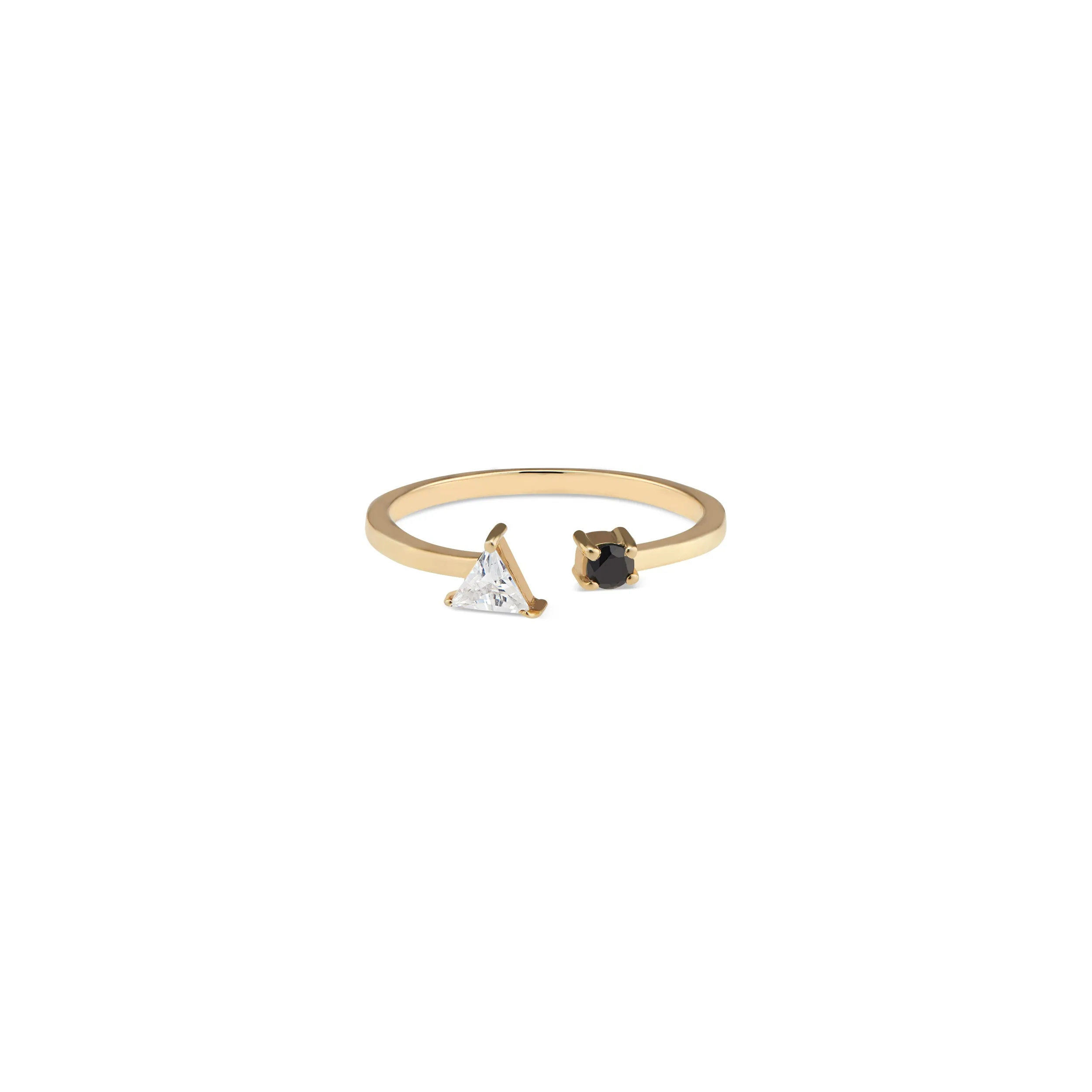 Trillion & Round Ring