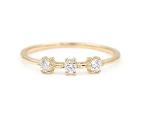 Triple Diamond Stacker (Ready to Ship Size 6.5)