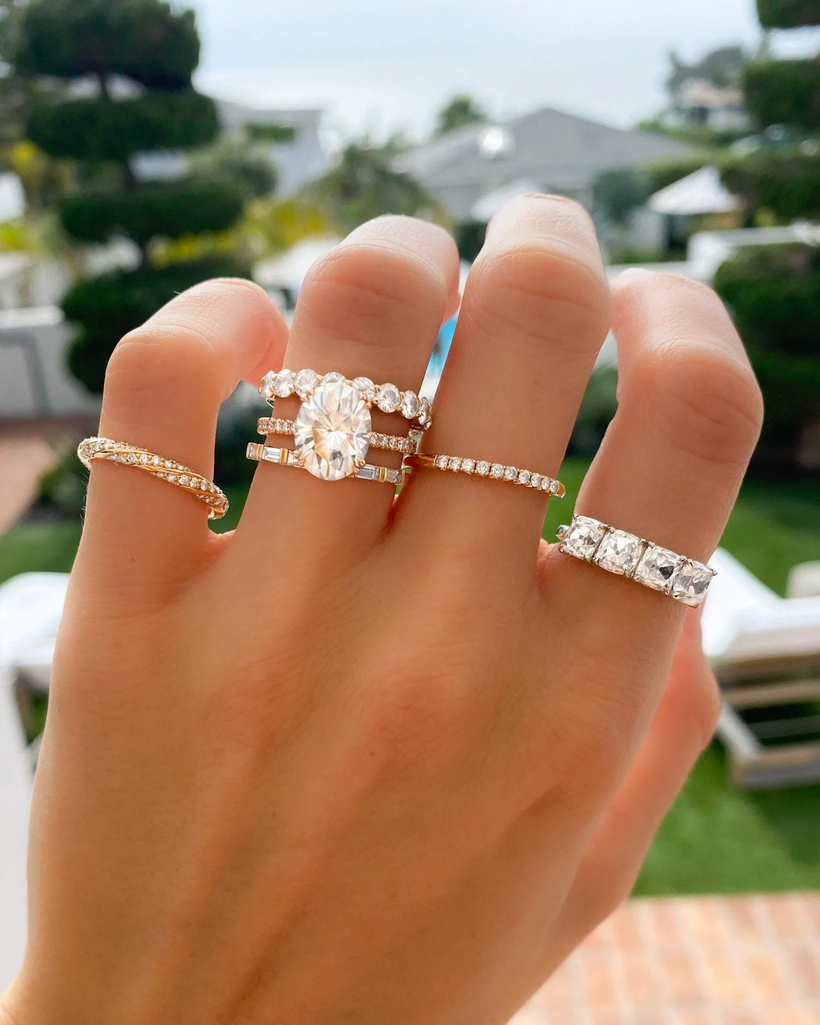 Twisted Pavé Wedding Band
