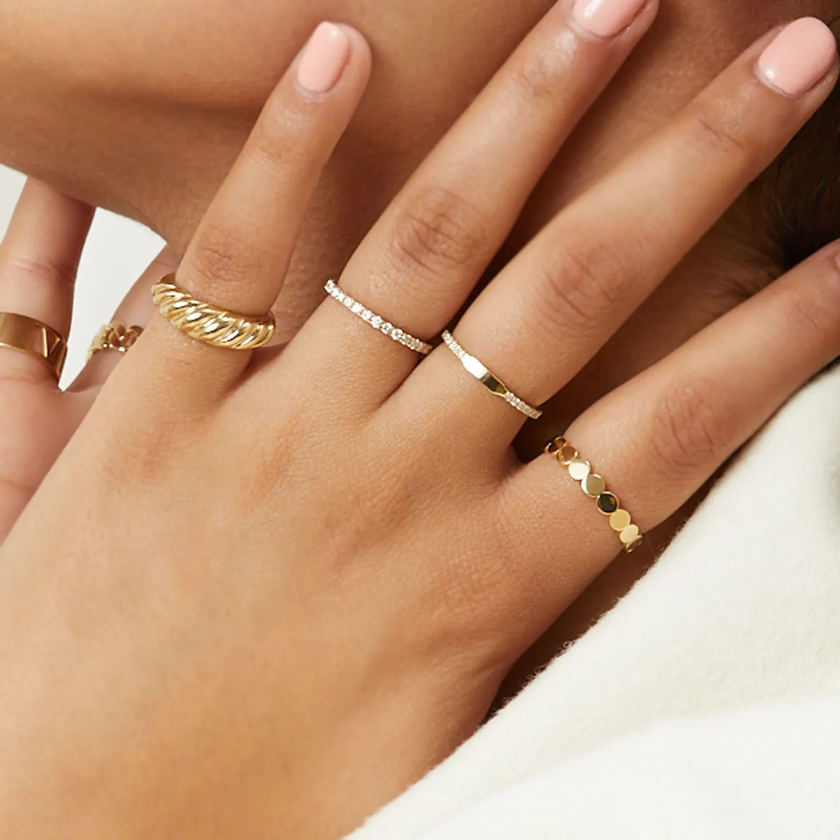 U Pave Diamond Eternity Band
