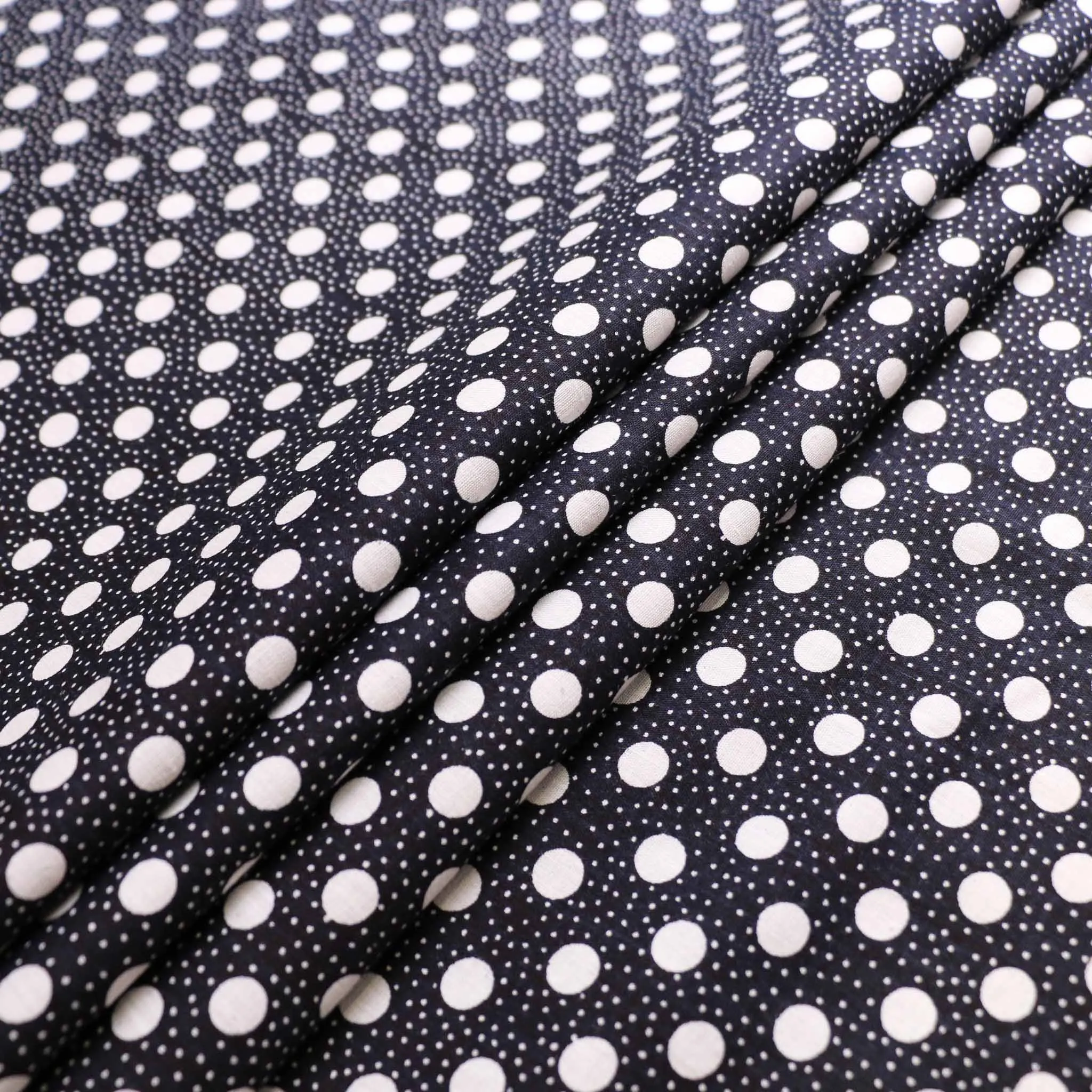Vintage 100% Cotton Fabric - Black