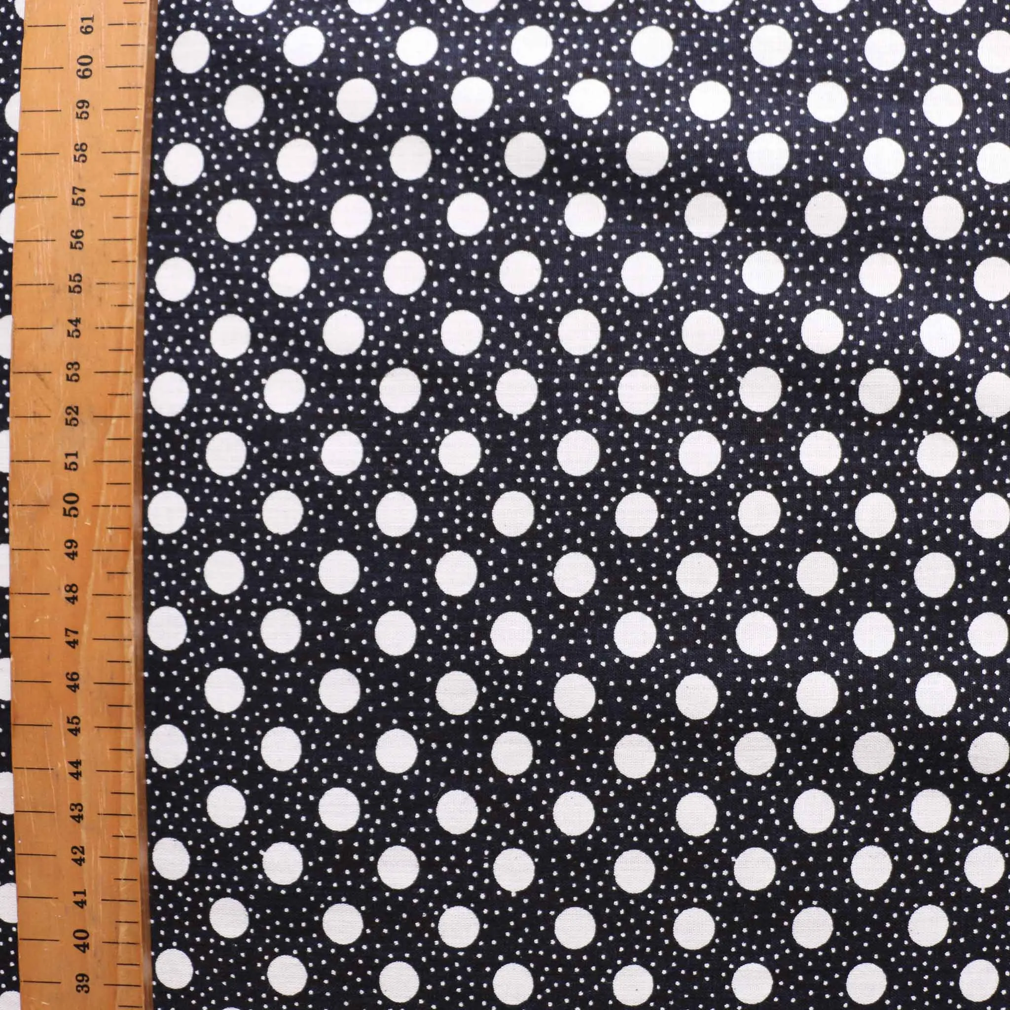 Vintage 100% Cotton Fabric - Black
