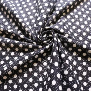 Vintage 100% Cotton Fabric - Black