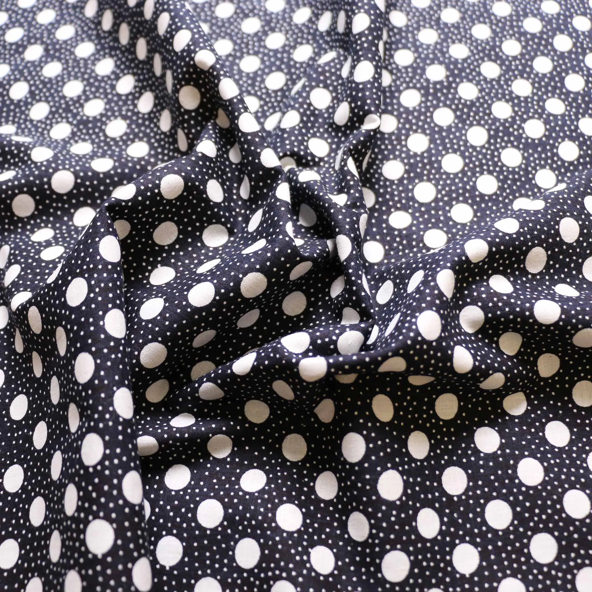Vintage 100% Cotton Fabric - Black