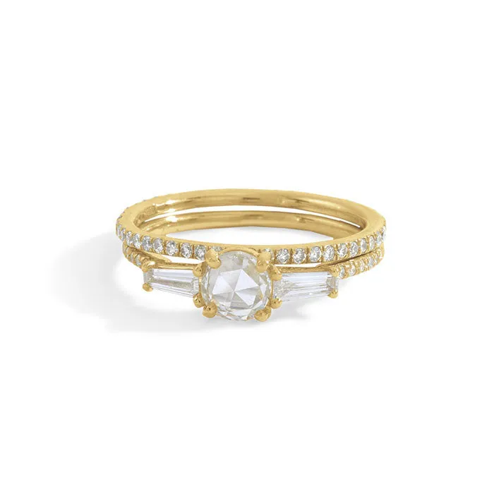 white diamond slim round eternity band