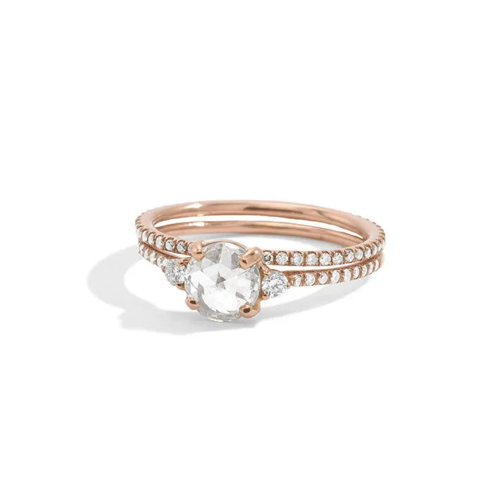 white diamond slim round eternity band