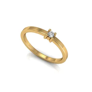 White Round Ring