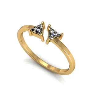 White Trillions Ring