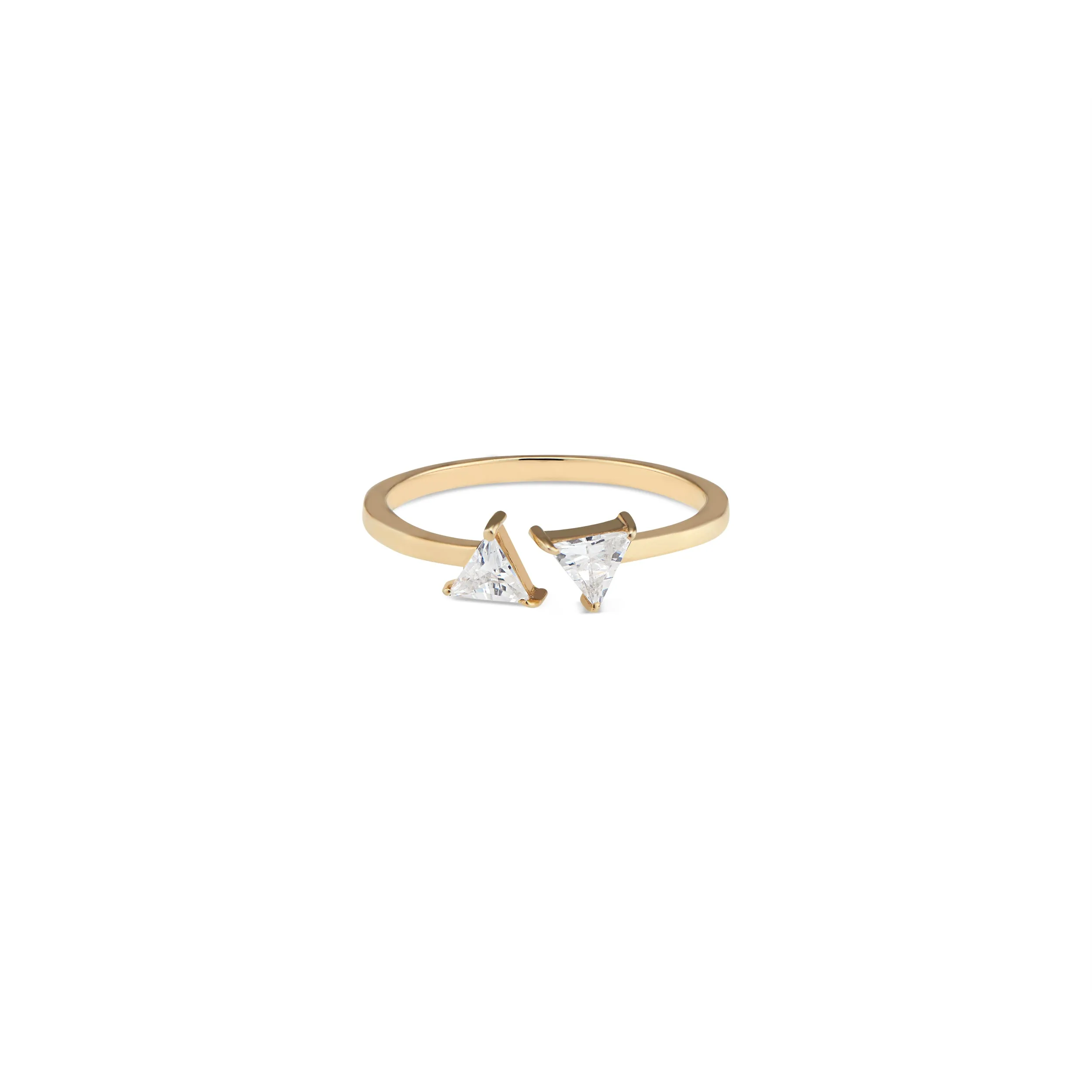 White Trillions Ring