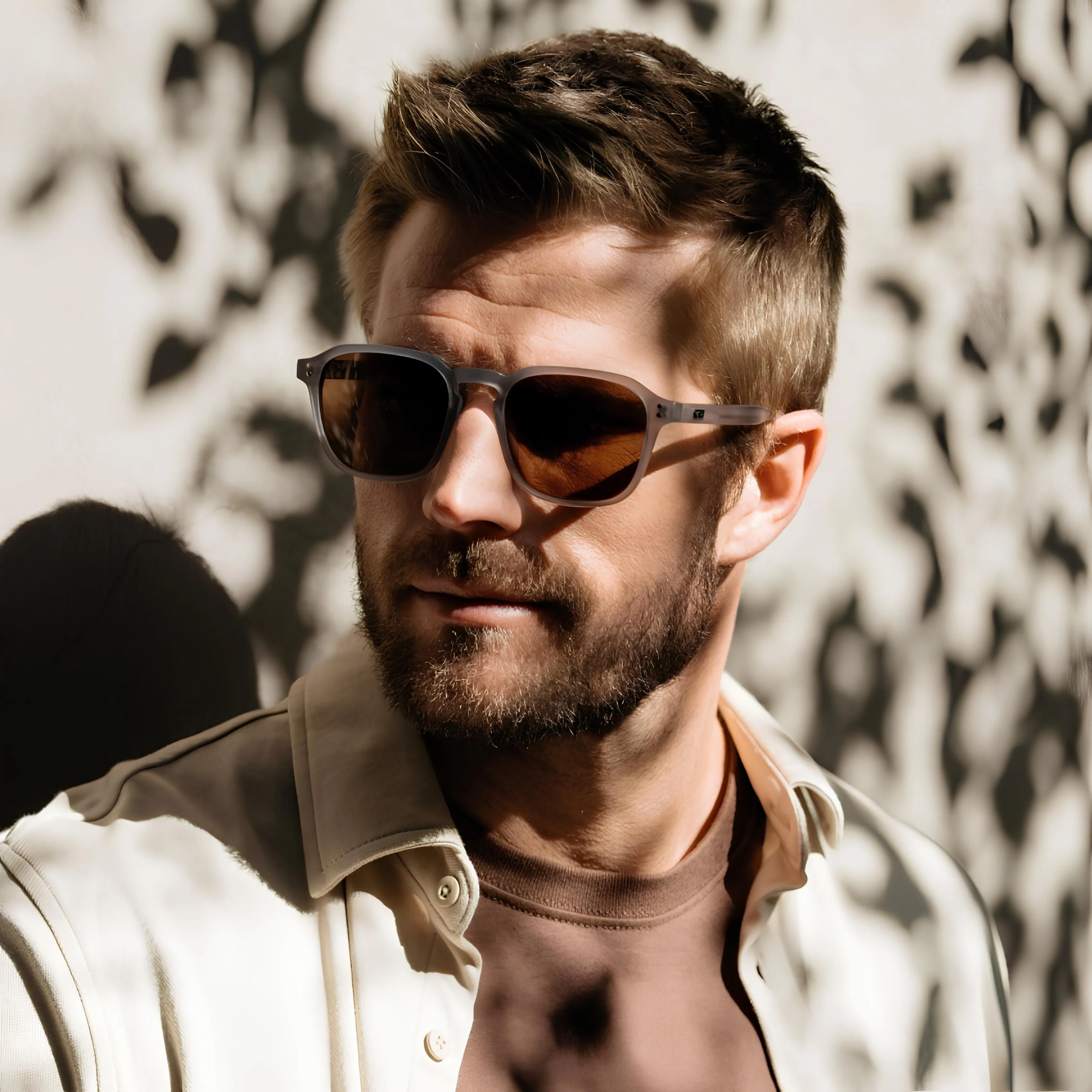 WMP Eyewear Francis Men's Square Polarized Sunglasses