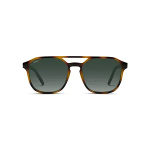 WMP Eyewear Hunter Square Polarized Double Bridge Sunglasses