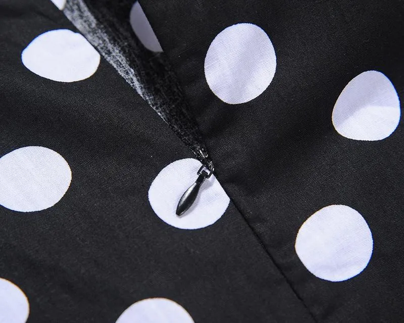Women 1950s Retro Rockabilly Polka Dot Prom Cocktail Tea Party 50s Dresses