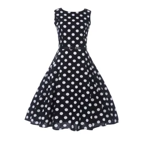 Women 1950s Retro Rockabilly Polka Dot Prom Cocktail Tea Party 50s Dresses