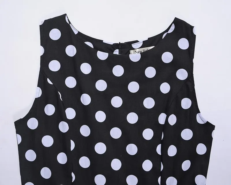 Women 1950s Retro Rockabilly Polka Dot Prom Cocktail Tea Party 50s Dresses