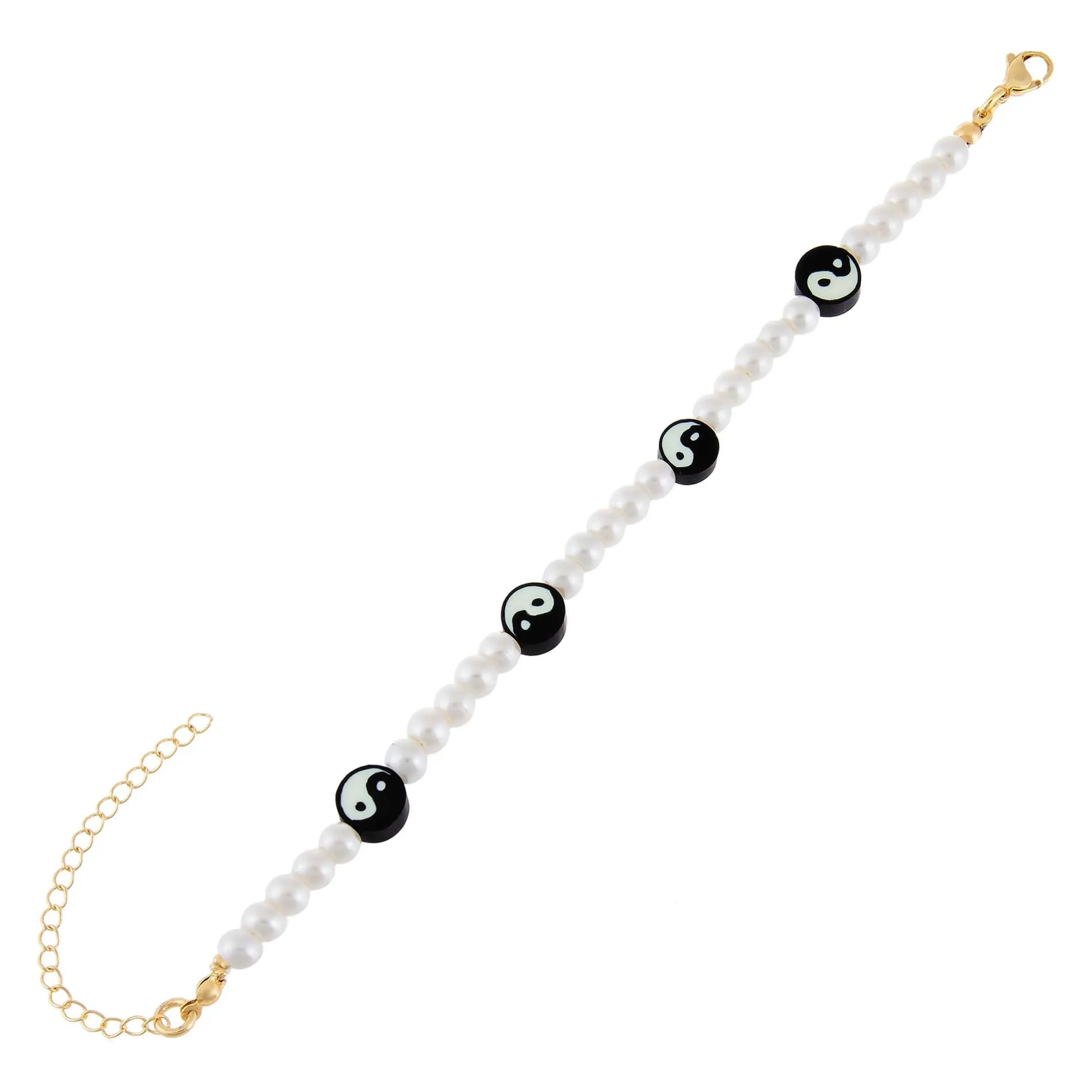 Yin & Yang Pearl Bracelet