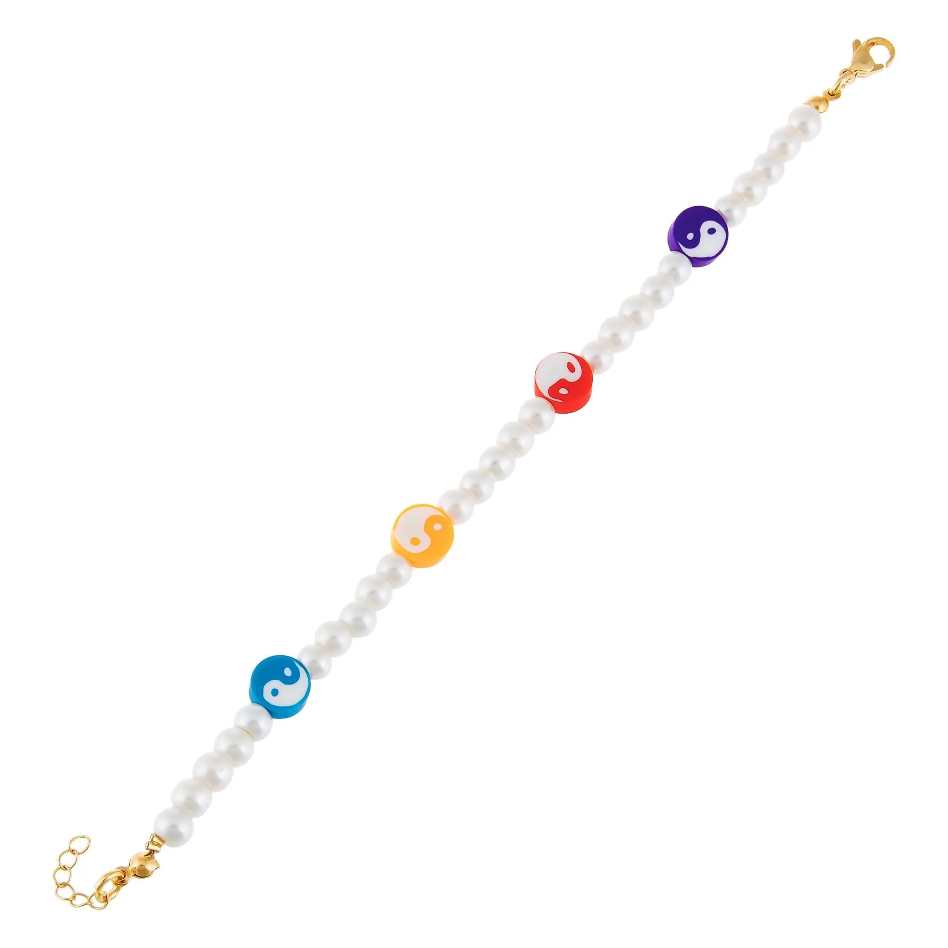 Yin & Yang Pearl Bracelet