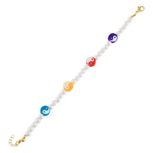 Yin & Yang Pearl Bracelet