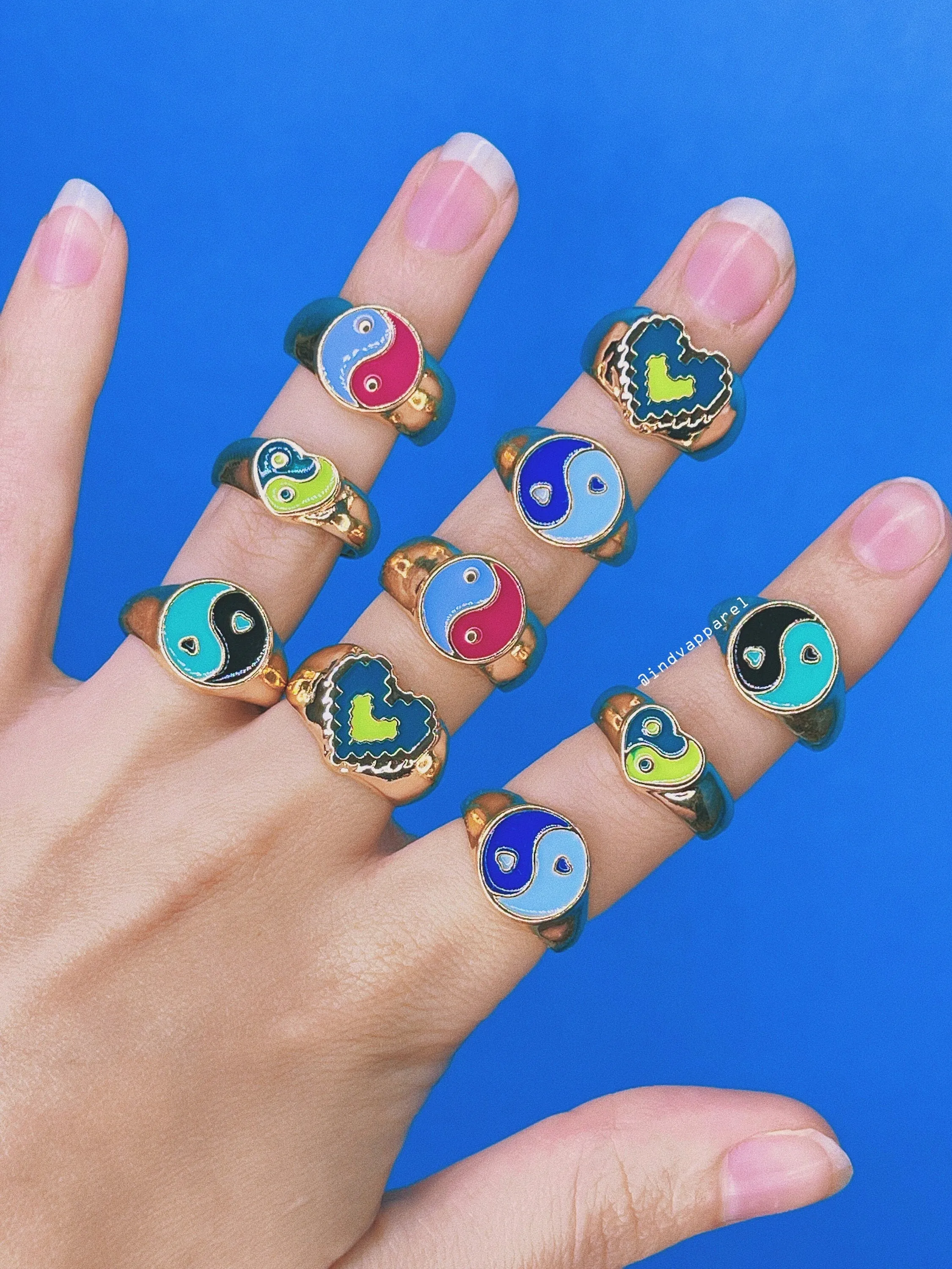 Ying Yang Rings